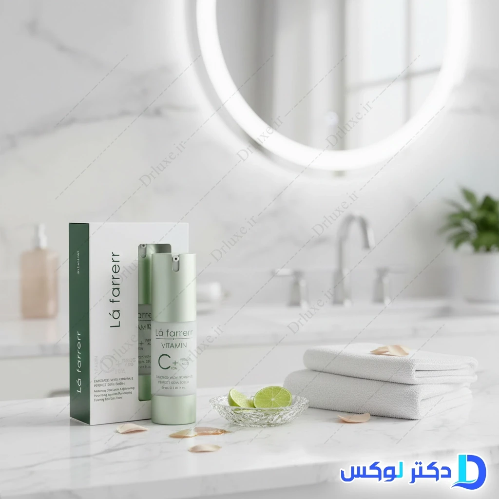 سرم روشن کننده ویتامین C مدل 10% لافارر 30 میلی لیتر